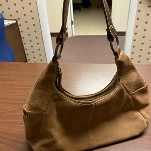 Nice suede hobo handbag